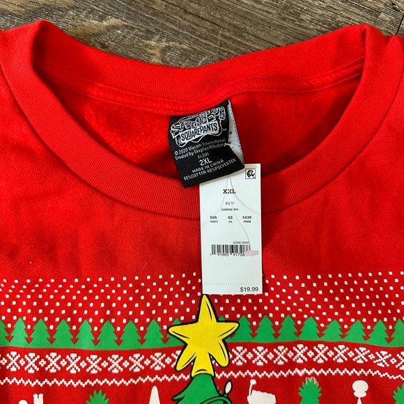 Light up SpongeBob Christmas sweatshirt - Picture 2 of 2